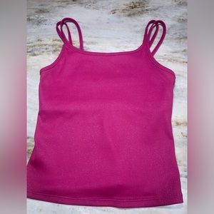 Pink sparkly jogger built in sport bra